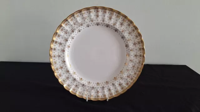 Spode Fine Bone China Large Plate Fleur De Lys Gold Y8063 - K