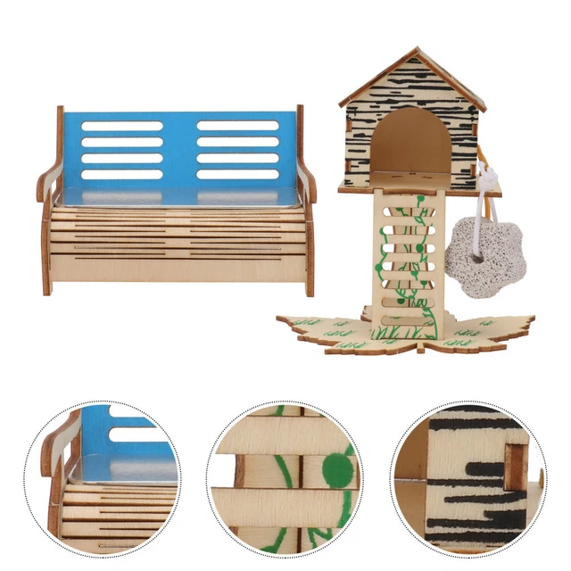 Hamsterhütte Hamsterversteck Igelhaus Rattenversteck Kleintierhaus Sofa