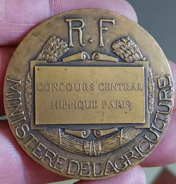 MEDAILLE bronze MINISTERE AGRICULTURE - RF- ASSOCIATIONS AGRICOLES
