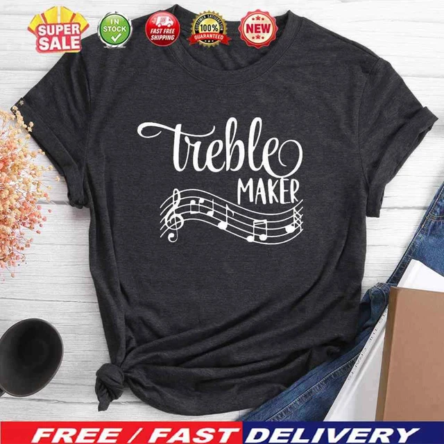 Funny Musician Treble Maker T-shirt-015073-Hemp Grey-XXL