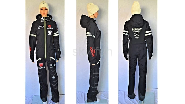 BOGNER DSV TEAM DAMEN SKIANZUG SKI OVERALL SCHWARZ UVP 2999 € Gr 40 42 ML L NEU