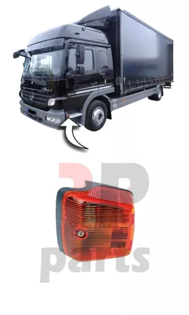 Für MB Atego 1998 - 2019 Vorne Stoßstange Seite Standlicht Lampe Orange Links