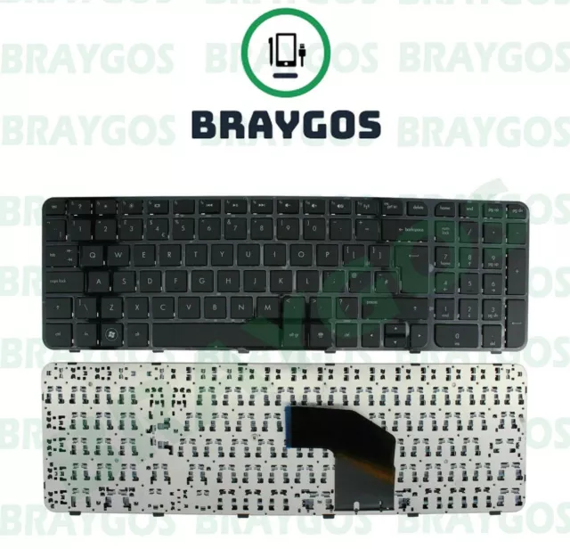 For HP Pavilion G6-2000 Series UK Layout Laptop Keyboard With Frame 699497-031