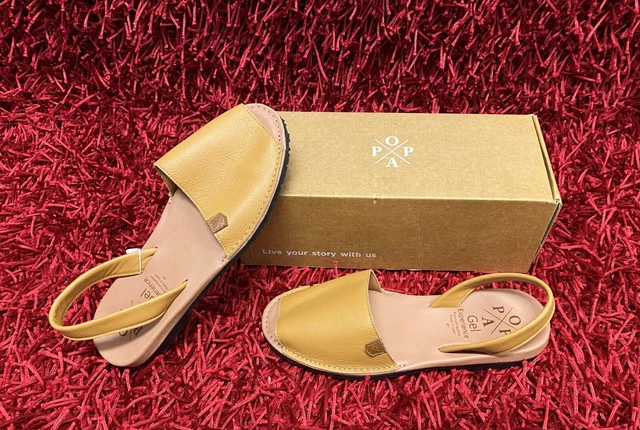 Sandales Femme Popa en cuir taille 41 marron Neuf