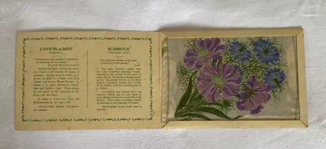 Kensitas Flowers, Silk + Card: Love-in-a-Mist & Scabious.  #18, early A cover