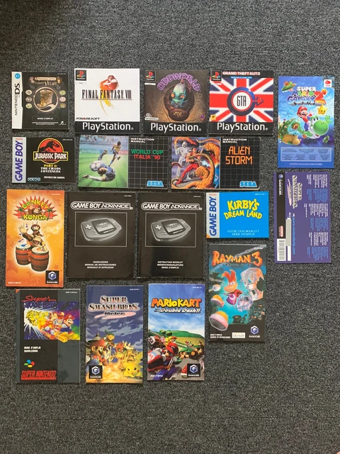 Lot de Notice Nintendo/Sega/Playstation
