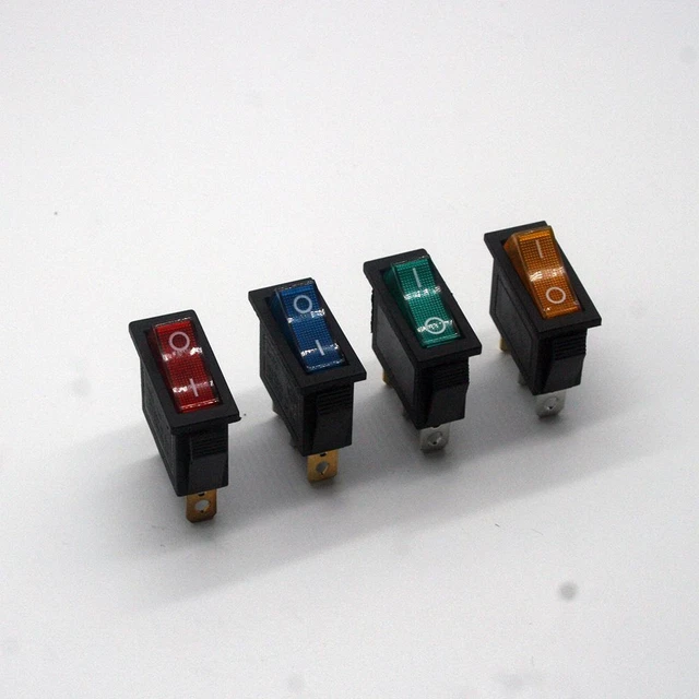 Self Locking Rocker Power Switch Metal ON OFF 3 Pin 16A Electrical Equipment