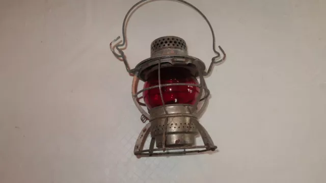 Railroad Lantern Vintage  Antique Train Oil Lamp Dressel NJ Arlington - Nice Con