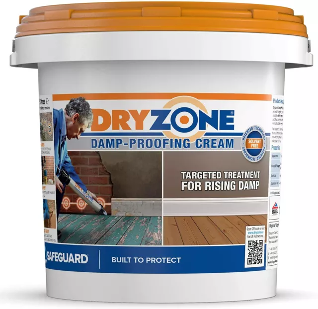 Dryzone Damp Proofing DPC Wall Injection Cream - Rising Damp Treatment - 5L