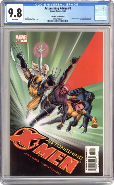 Astonishing X-Men 1C Cassaday Limited Edition Variant CGC 9.8 2004 0705298007