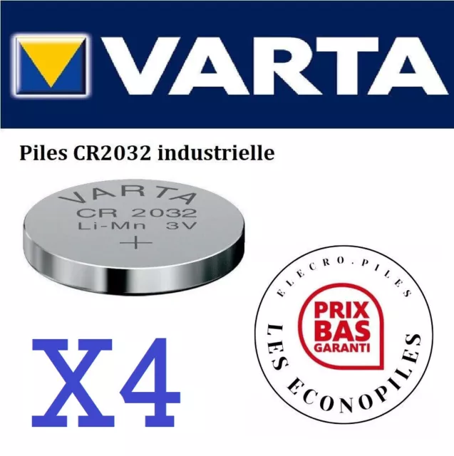 Panasonic - Pile Bouton Lithium Cr2032 X4 : les 4 packs à Prix
