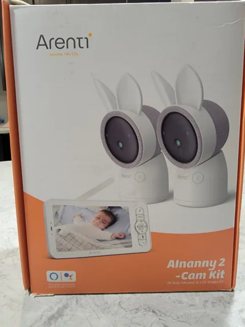 ARENTI Video Baby Monitor with Two 2K Ultra HD WiFi Camera Alnanny 2