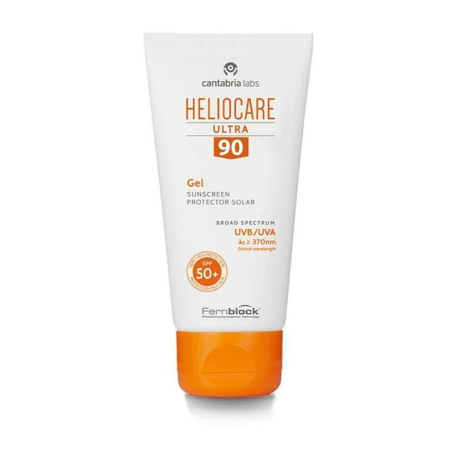 Heliocare Ultra 90 Gel di protezione solare con SPF 50 , 50 ml, Cantabria Labs