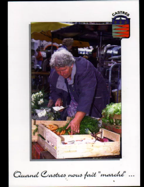 CASTRES (81) STAND MARCHANDE de LEGUMES au Marché , Place JEAN JAURES