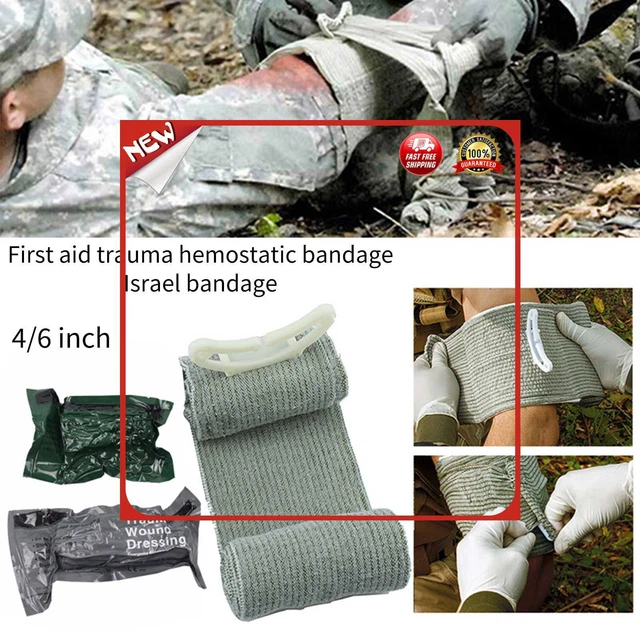 Reino Unido Vestimiento Israelí Envoltura Gasa Urgente Cuidado de Heridas al Aire Libre (A)