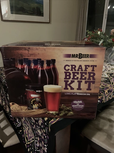 Kit de elaboración casera Mr. Beer IPA cerveza artesanal de juego largo 2 galones - envío gratuito