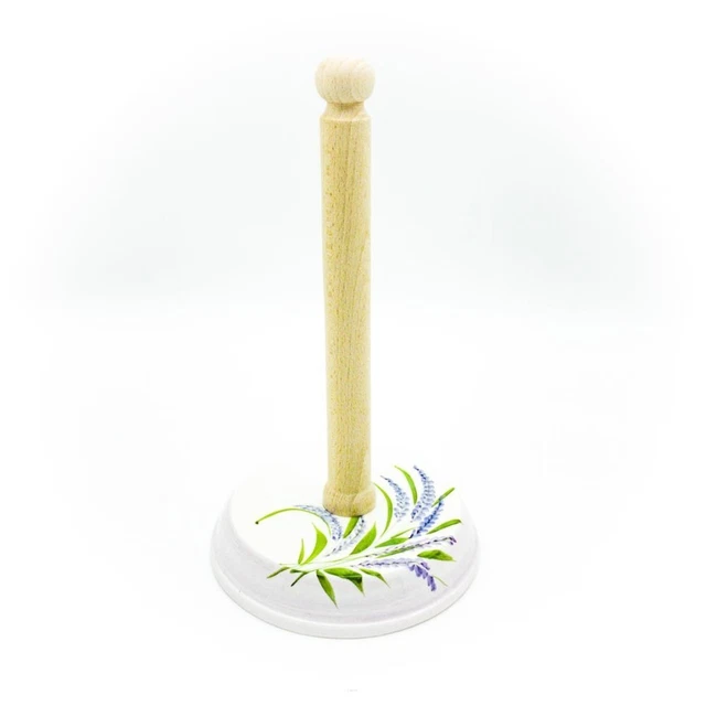 Bassano Cerámica Soporte Papel de Cocina 31CM Lavanda Motivo Italia Nuevo