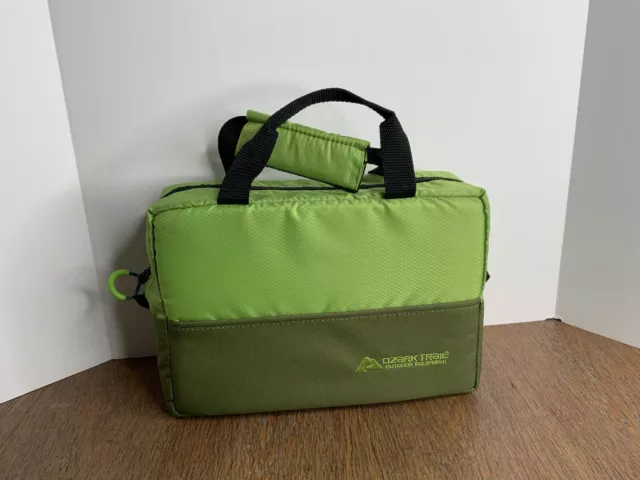 OZARK TRAIL OUTDOOR Fishing Tackle Box Zipper Green Bag Utility