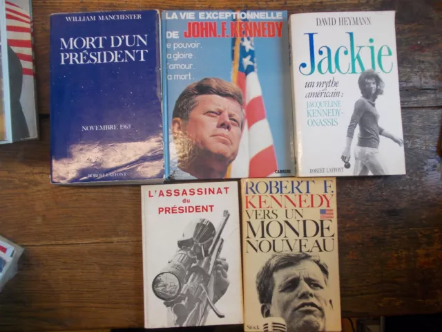 Packung 5 Bücher Sur Le President John. F.Kennedy