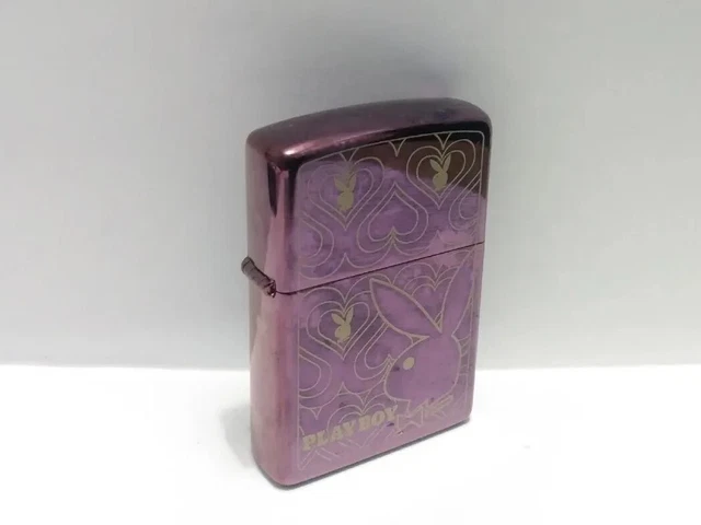 Zippo 2010 Playboy Purple High Polish Case No Insert No Box Read