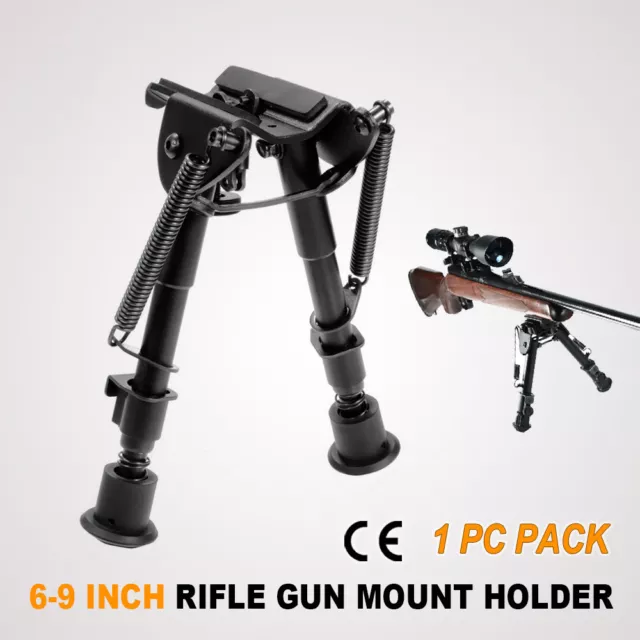 Adjustable 6-9Inch Hunting Rifle Gun Mount Holder Firearm Sniper Bipod Shooting