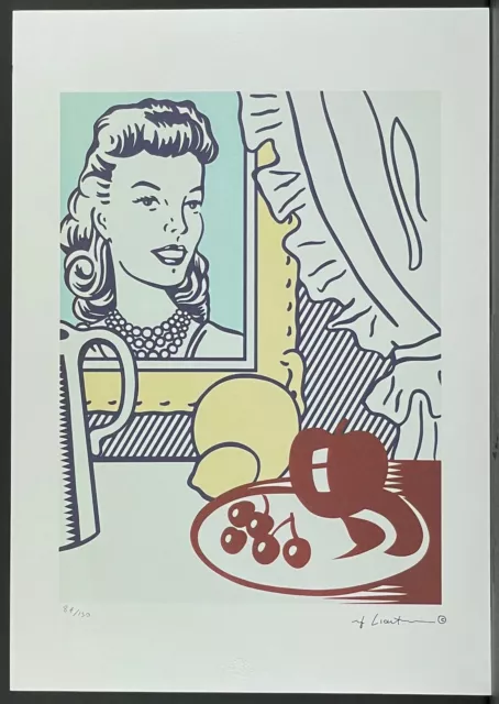 ROY LICHTENSTEIN * Still Life with Portrait * signed lithograph*limited # 84/150