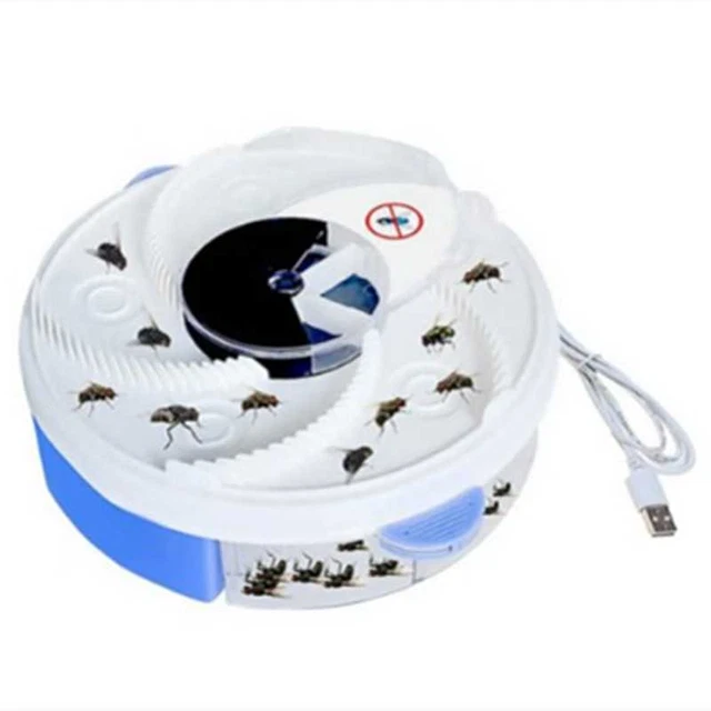 Automatic Electric Fly Trap Pest Catcher -for Kitchen Hotel Home (Blue)