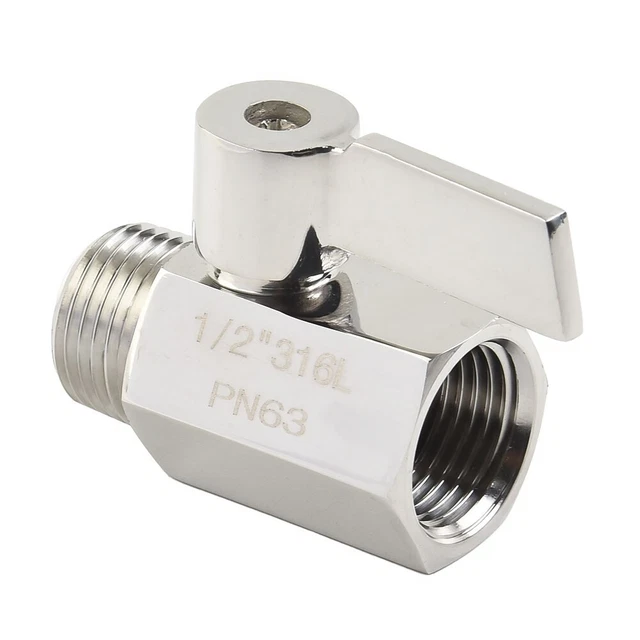 Valvola di spegnimento controllo rapido flusso G1/2 per soffione doccia e rispar