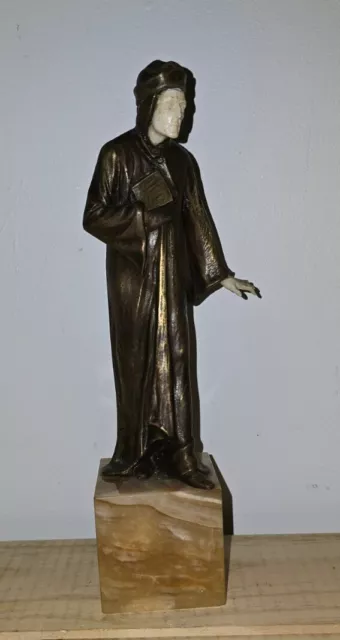 Statue En Bronze Ancien Signé A.Titze Sculpture 1920