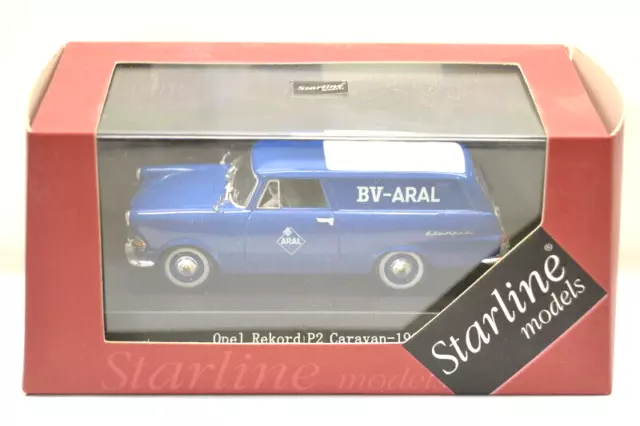 Starline Models 1:43 Opel Rekord P2 Caravan 1960 BV Aral Modell 170703 OVP Nr.13