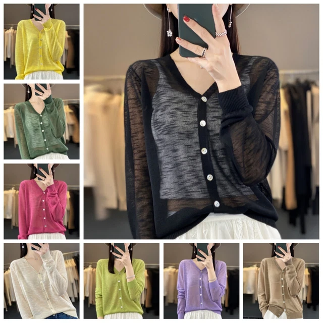 Cardigan Donna Bolero In Pizzo Elegante - Coprispalle Aperto Davanti Con Maniche Lunghe - Foto 6