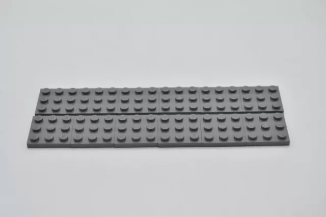 LEGO 12 x Basisplatte neues dunkelgrau Dark Bluish Gray Plate 3x3 11212