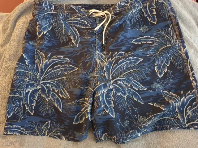 Cargo bade shorts v. Polo ralph lauren  blau mit maritimen südsee Motiven 5b