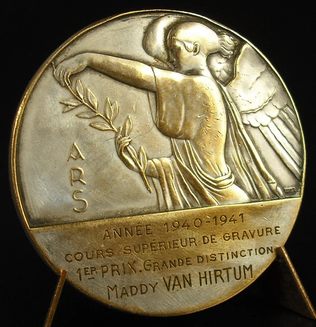 Médaille Art Déco 1935 - Concours D'Étalage 'Le Journal' - Bronze