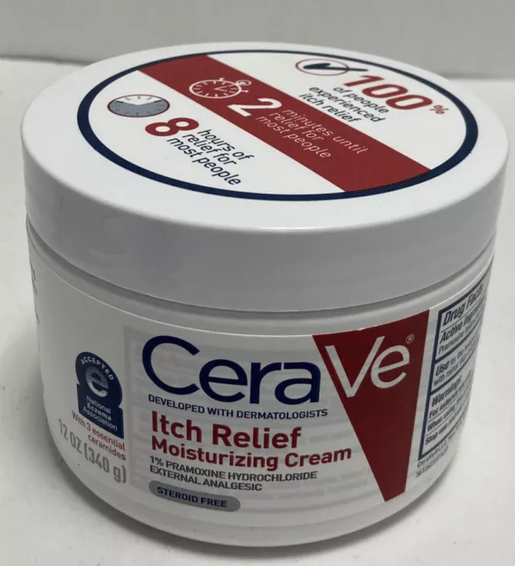 NUEVA crema hidratante CeraVe alivio de la picazón - 12 oz exp; 04.25 #7620