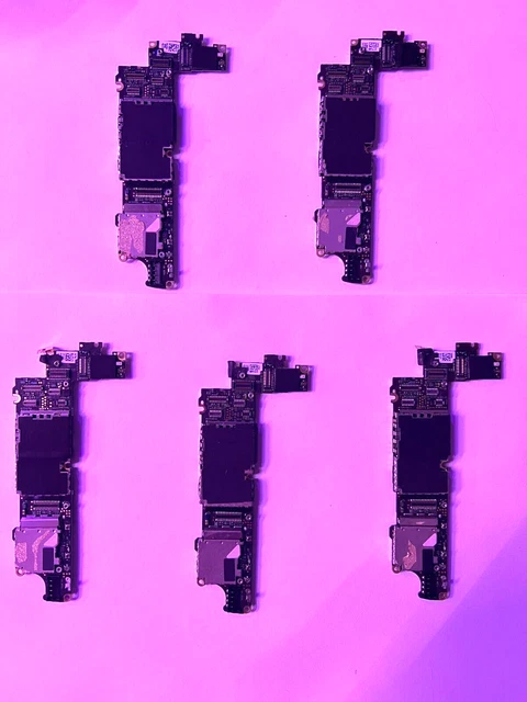 Lot of 5 Apple iPhone 4S Logic Board Motherboards For Parts/Repair Only