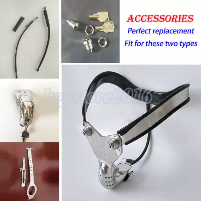 Redesigned Stainless Steel Male Chastity Belt Device New Replacement Accessories