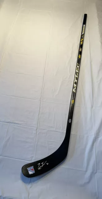 Zac Jones Signed Autographed Full Size Hockey Stick New York Rangers Psa/Dna Coa