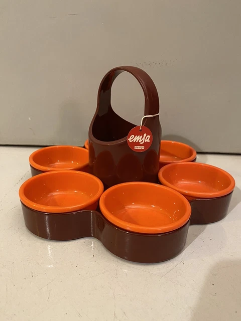 °°° EMSA snack set - Bellissimo Retro Kitsch 1970s - Vintage