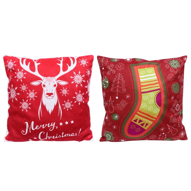 Funda de cojín de Navidad funda de almohada funda de cojín de cuello funda de cojín de café franela