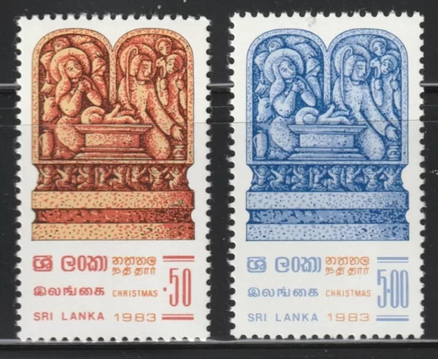 Sri Lanka(Ceylon)    1983    Sc # 695-96   Christmas   MNH   OG