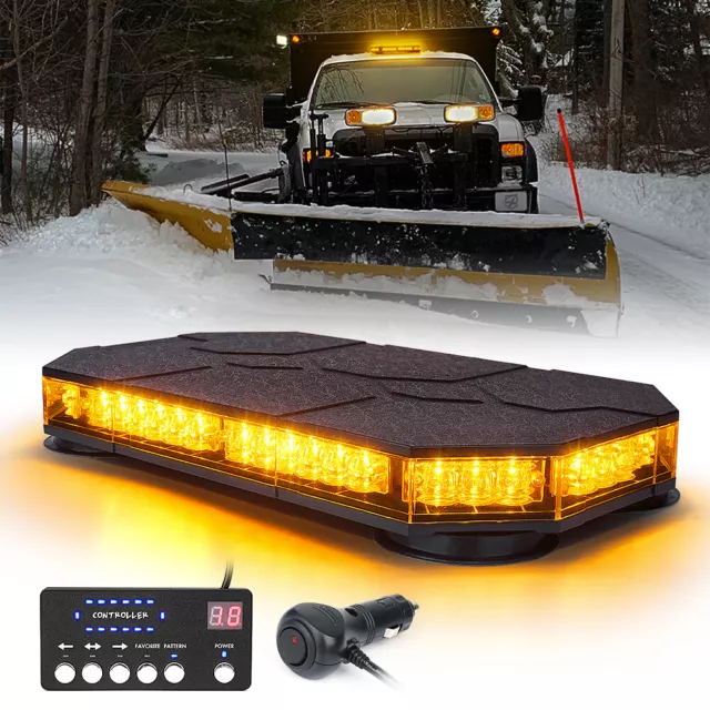 14" Rooftop Strobe Light 42 LED Xprite Emergency Warning Hazard Advisor Lamps