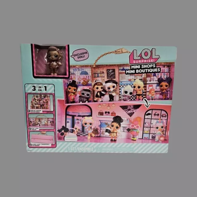 LOL Surprise Playset Mini Shops 3-in-1 Exclusive Doll Included