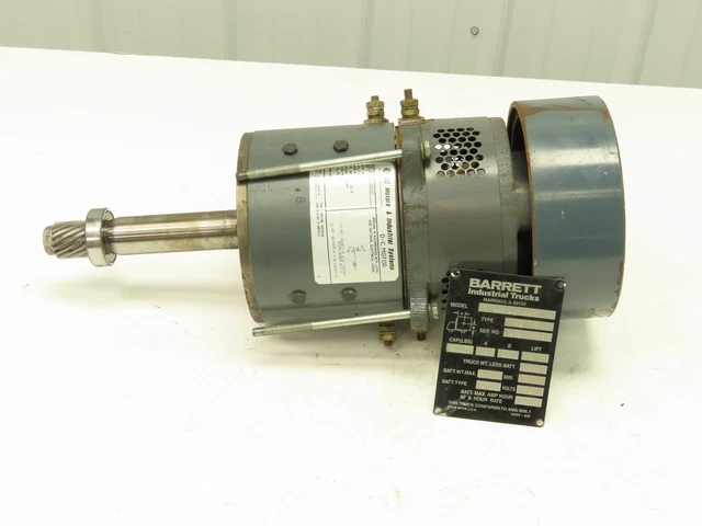 GE 5BC48JB840 Electric 12V DC Forklift Pallet Jack Drive Motor 1Hp 1600 RPM 83A