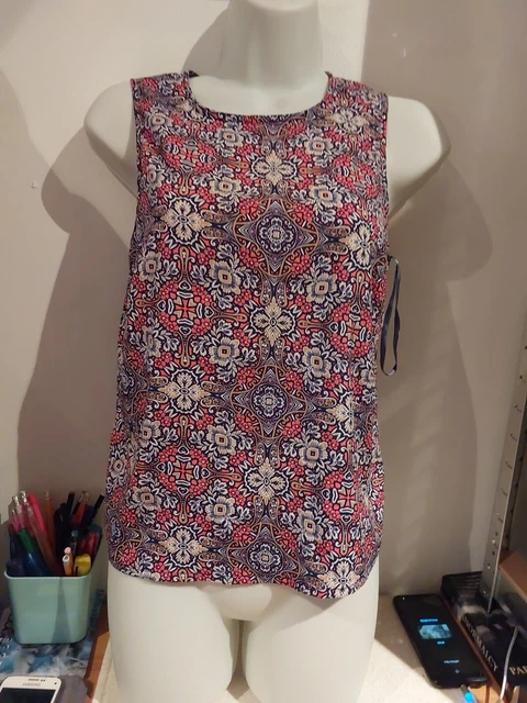 New Look.  Multi Colour Lightweight Vest Top.  Size 8 *