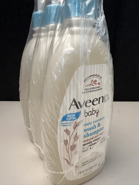 3 Pack Aveeno Baby Wash and Shampoo - 18 oz.