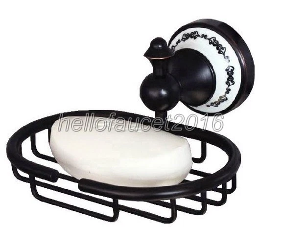 Oil Rubbed Bronze Wall Mount Bathroom Accessory Soap Dish Holder Basket Lba062