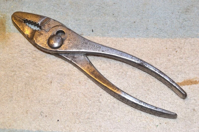 CRESCENT JAMESTOWN L26 THIN-NOSE SLIP-JOINT PLIERS 6-1/2 inch QUALITY VINTAGE US