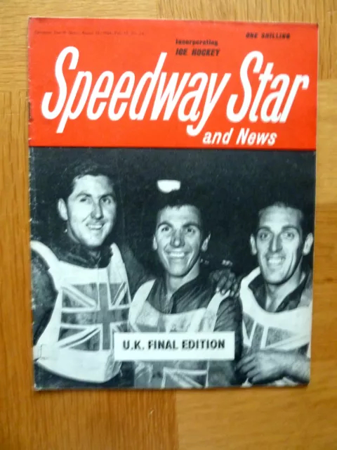 Speedway Star & News Magazines28th August 1964 UK FINAL EDITION