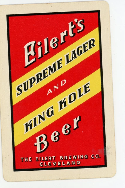 Eilert's & King Kole Beer Single Swap Playing Card - 1 card
